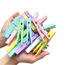 Colored Clothespins, Clothes Pins Wooden Heavy Duty, 3 Inch, Pack of 50, Colorful Clothespins for Laundry, Snack Bags, Photos, Crafts, Home Decor