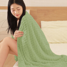 Soft Solid Color Flannel Blanket - Cozy Velvet for Home, Sofa, Bed - Machine Washable, Durable - 100% Polyester