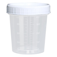 Plastic Small Measuring Cup with Scale L 120 Ml White Lid, Food Storage