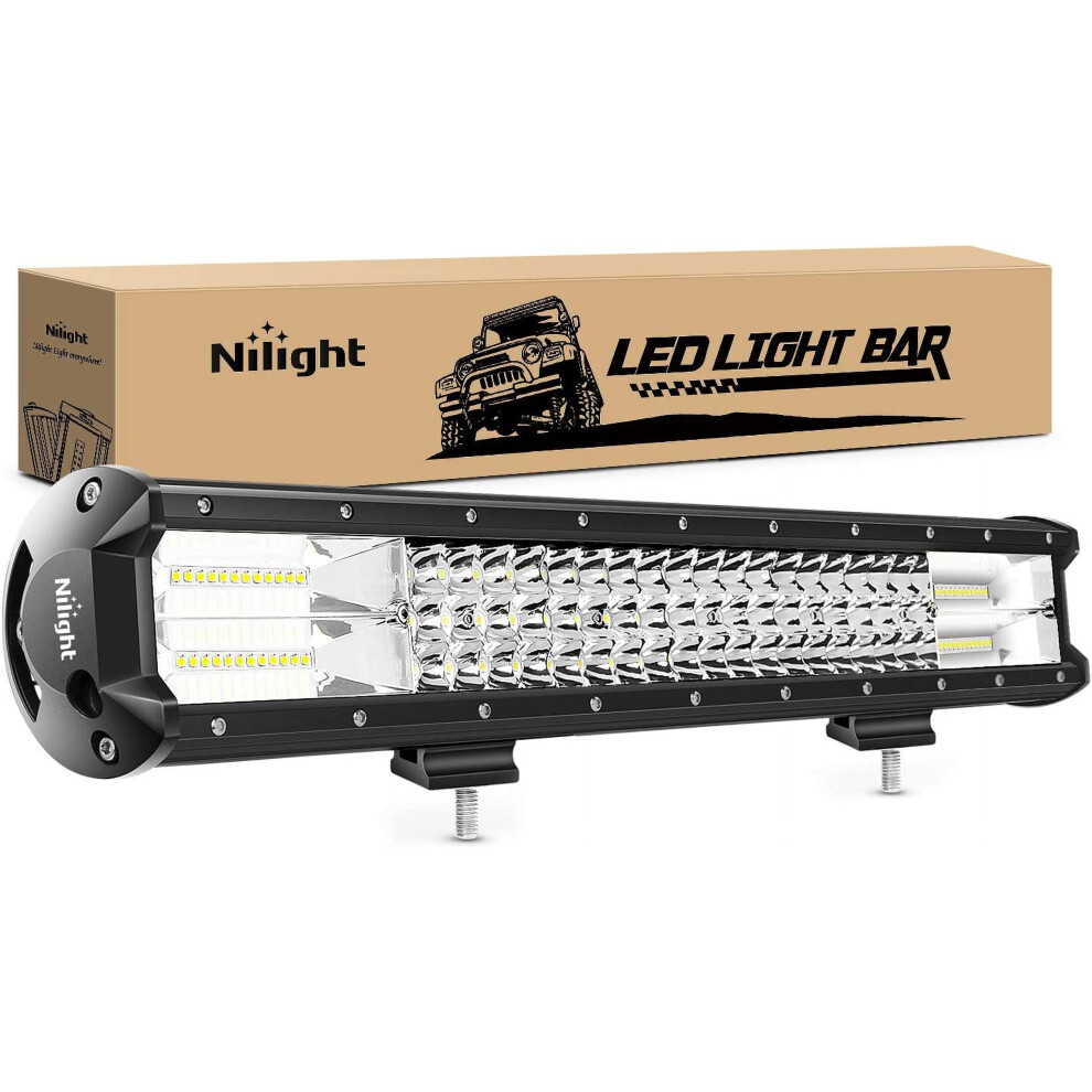 18004C-A Led Bar 20Inch 288W Triple Row Flood Spot Combo 28800Lm Led Bar Driving S Boat S Led Off Road S For Trucks Light 9448483629331