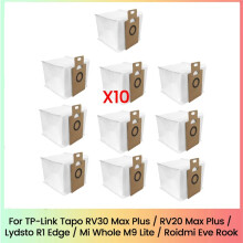 Stofzak voor Tapo RV30 Max /RV20 Max /Lydsto R1 /MiWhole M9 Lite/ Eve Rook Robotstofzuiger 10 STUKS