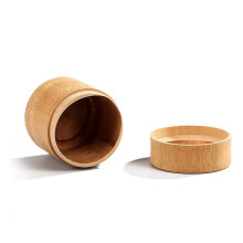 1 Piece Matcha Canister Bamboo Airtight Container For Tea Leaves