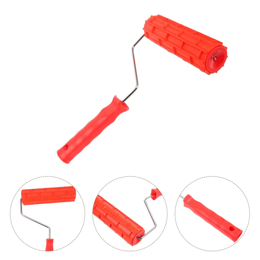 Hemoton Pattern Paint Roller Portable Painting Diy Patterned 9448483769051