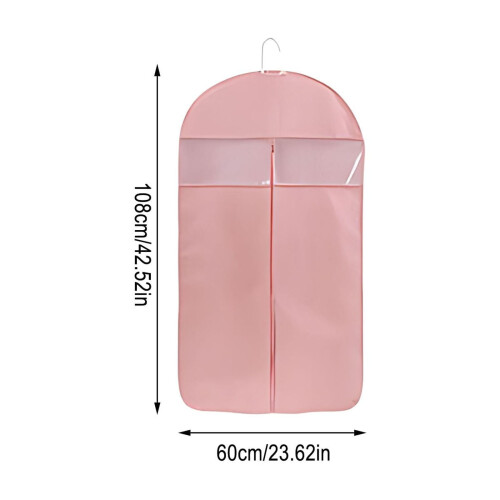 2025 Space Saving Hanging Garment Bag with Self-Compression Zipper, Compatible with Down Coats