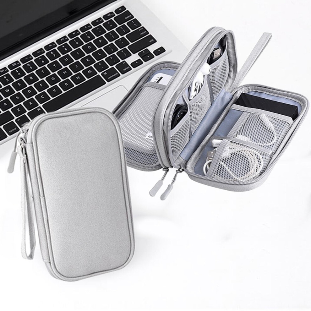 Portable Electronic Organizer Bag For Usb Drive, Power Bank, Charger, Mouse, Cables, Headphones & More Â Compatible With Most Devices 9448483770156