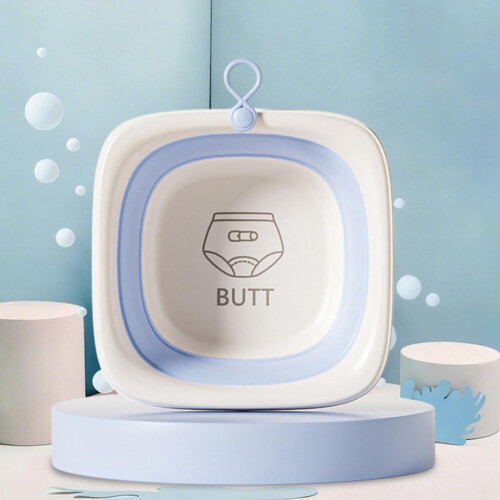 Foldable Baby Wash Basin 4000ml with Separate Compartments