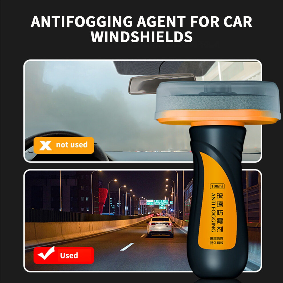Hjuyyuah Glass Anti-Fog & Rain Repellent Windshield Cleaner & Wiper Treatment, 3.4 Fl Oz Â Improves Visibility In Rain 9448483771108