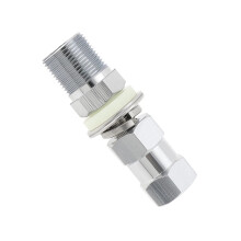 Heavy Duty CB Antenna Mount with SO239 Stud Connector, NickelPlated, Fits 1/2 Inch Hole, Secure Install