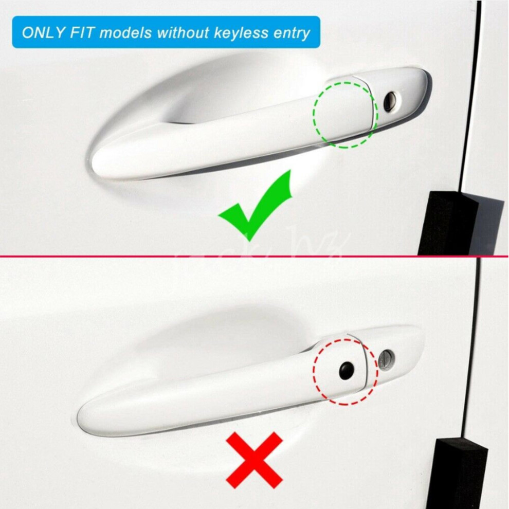 Carbon Style Handle Trims 8Pc For Mazda 7790334184233