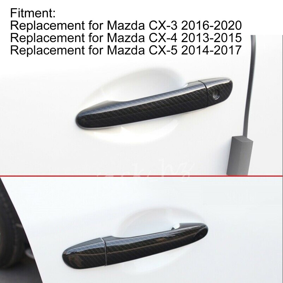 Mazda Cx-3 Carbon Fibre Door Handle Set 7790334291115