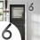 Modern floating shadow house number black acrylic 1 piece 3