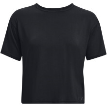 Under Armour Dames Motion Korte Mouw T-shirt, (001) Zwart / Jet Grijs, 1X
