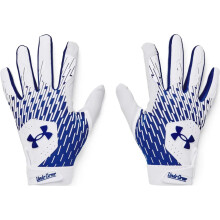 Under Armour Herrar Clean Up Basebollhandskar, (102) Vit/Team Royal/Team Royal, Medium