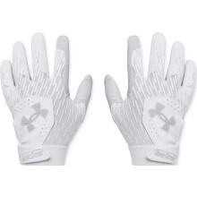 Under Armour Pojkar Clean Up T-Boll Handskar, (100) Vit/Halo Grå/Halo Grå, En Storlek Passar De Flesta