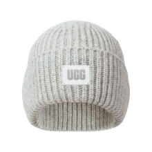 Beanie UGG per Bambini - Cappello Invernale Con Misto Acrilico-Nylon, Caldo e Stiloso, Design Traspirante, Grigio Chiaro, Taglia Unica