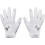Under Armour Under Armour Herre Clean Up Baseball Handsker, (100) Hvid/Sølv, Medium 1