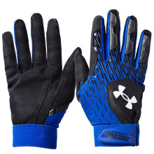 Under Armour Drenge Youth Clean Up Baseball Handsker, (002) Sort/Team Royal/Hvid, Stor