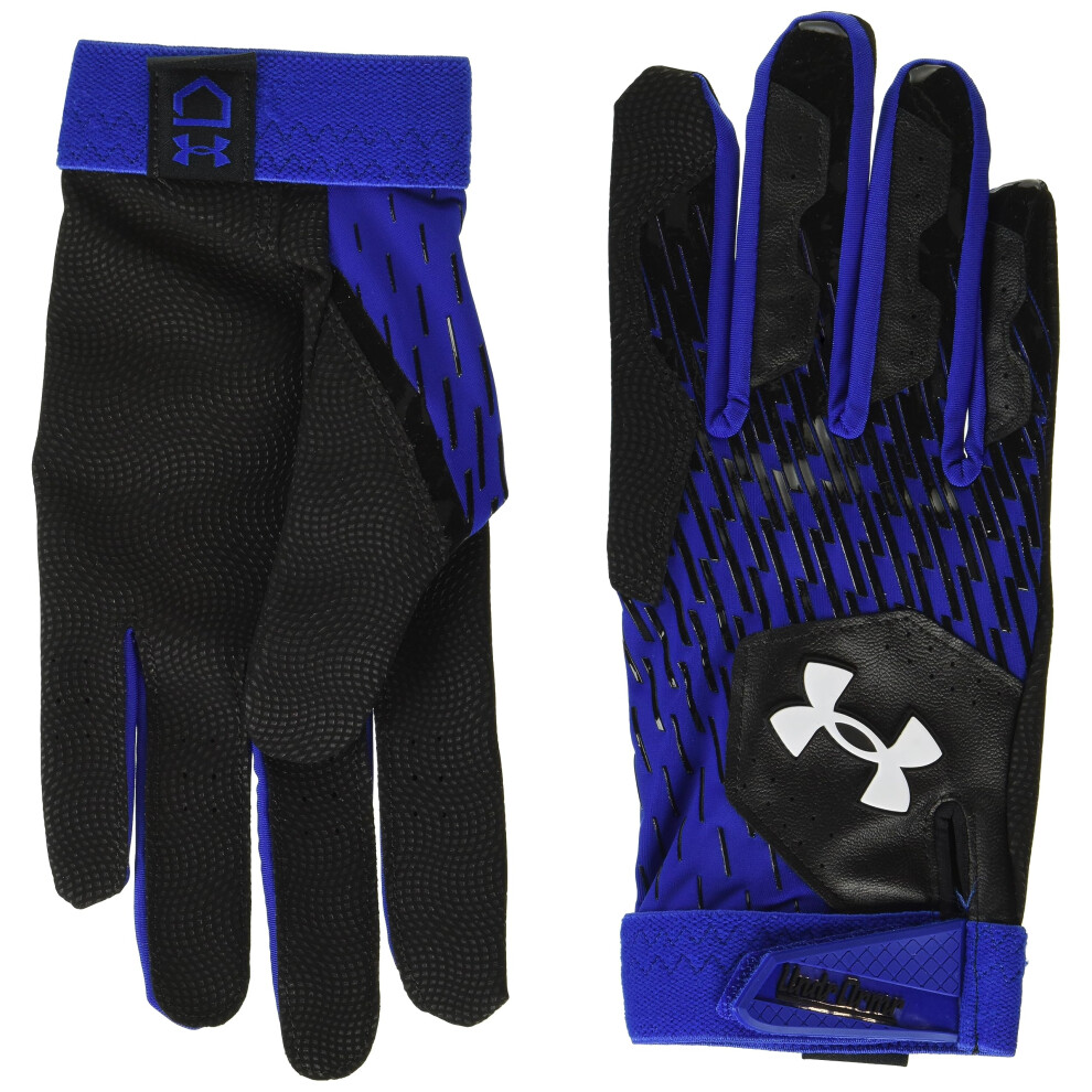 Under Armour Men's Clean Up Baseball Gloves, (002) /Royal/, X-Large Black/White