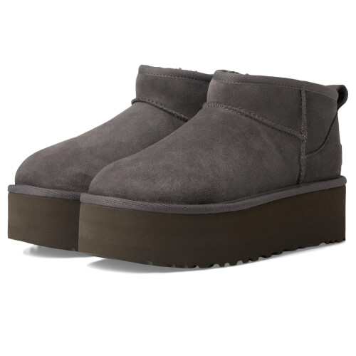 UGG UGG Women's Classic Ultra Mini Platform Boot, Charcoal, 7
