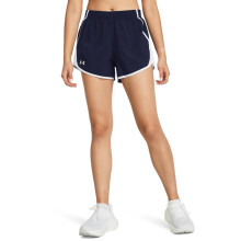 Under Armour Dames Fly by Shorts, (410) Midnight Navy/Wit/Reflectief, X-Small