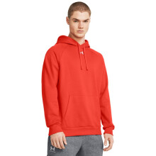 Felpa con cappuccio Under Armour Uomo Rival Fleece, (860) Arancio Scuro / Bianco, X-Small