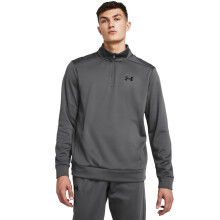 Felpa Under Armour Uomo ArmourFleece 1/4 Zip, (025) Castlerock / Black, Small Tall