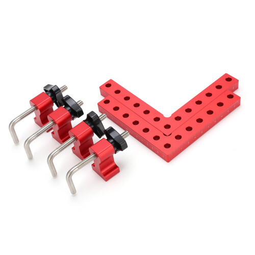 Aluminum 90 Square Positioning Ruler Kit, 5.5x5.5in Clamp Tool 1