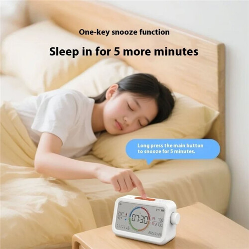 Thermohygrometer Clock Multi-Function Temperature and Humidity Meter Sensor Indoor Clock  Temperature 2
