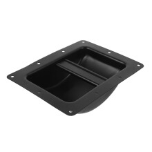 Heavy Duty Recessed Speaker Handle with Ergonomic Grip, Flush Mount Iron Cabinet Handle for PA Speakers