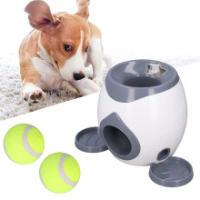 Dog Feeding Toys Dog Tennis Feeding Machine with 2 Tennis for Dog Training