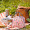 Insulated Lunch Bag Pink Rabbit Design 1 Pc 4