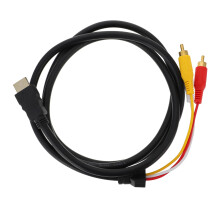 HDMI Adapter Cable with GoldPlated Connectors for Stable Uncompressed Audio Video Transmission