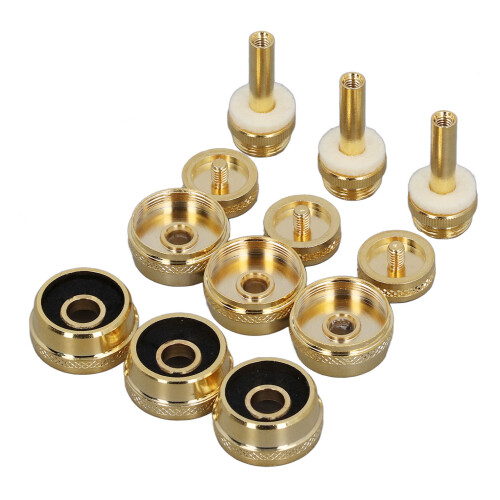 Trumpet Valve Finger Button Cap Set 12 Pack with Abalone Shell for Repair 2