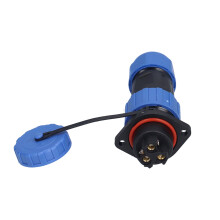 LP20 IP68 250V 25A Ø20.0mm presa nera