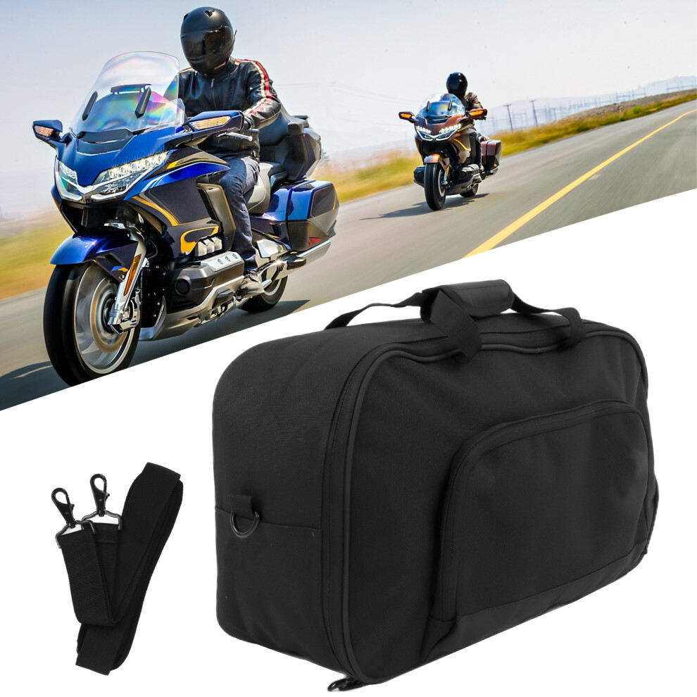 Large 40L Motorcycle Tail Bag For Goldwing 2018Â2021 Black 8411391464395