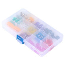 110PCS Zinc Alloy Mini Blade Fuse Assortment 2A-40A for Industrial Use