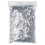 Stern-Glitzersticker 8-Punkt, Silber, PVC, 1 cm 2