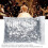 Stern-Glitzersticker 8-Punkt, Silber, PVC, 1 cm 3