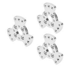 3-teiliges Aluminium-Radadapter für Omni- und Mecanum-Räder, 14 mm Mittenloch