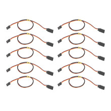 10Pcs 458mm 3Pin Servo Extension Cables – Durable Brass Insulation