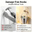Adhesive Screw Hooks Wall Mount Clear Sticky Hook No Drilling-6 6