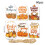 Thanksgiving Gift Tags Pumpkin Maple Theme 60 Pcs 8