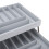 Foldable Plastic Expandable Desk Organizer Tray - Grey, Multi-Level 13