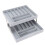 Foldable Plastic Expandable Desk Organizer Tray - Grey, Multi-Level 15