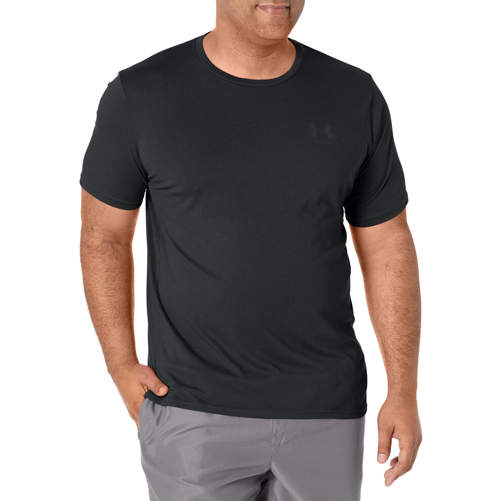 Under Armour Men's Ua Sportstyle Left Chest Short Sleeve Shirt 3XLt Black