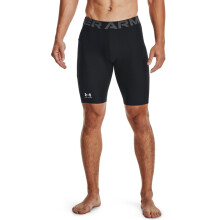 Under Armour Heren HeatGear Pocket Lange Shorts, Zwart (001)/Grijs, Groot Lang