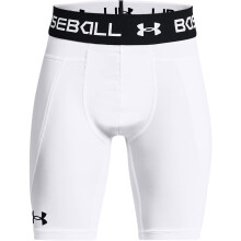 Under Armour Jongens Utility Slider 21 Shorts, Wit (100)/Zwart, Groot
