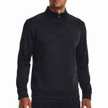 Under Armour Homme ArmourFleece 1/4 Zip, (001) Noir / Noir, Grande