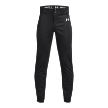 Under Armour Jongens Utility Baseball Pant Gesloten, (001) Zwart / Wit, Groot