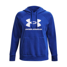 Under Armour Dames Rival Fleece Grote Logo Hoodie, (400) Royal / Wit, Klein